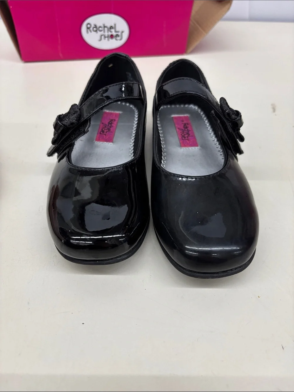 Rachel Shoes Black Patent Mary Jane Dress Flats